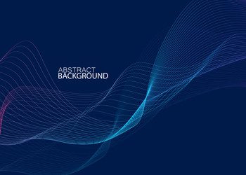 abstract background with colored dynamic waves vector image