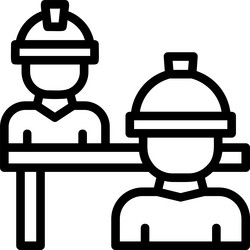 interview linear style icon design vector image