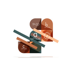 minimal flat clean abstract option step vector image