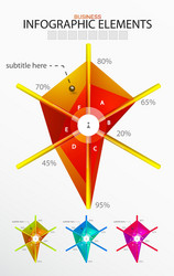 Modern Data Charts & Graphs vector image
