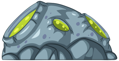 outer space object in cartoon style vector image