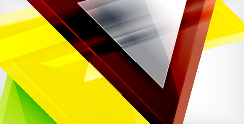 3d triangular minimal abstract background vector image