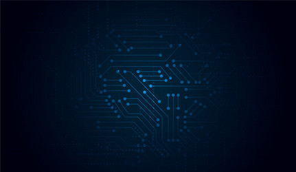 abstract technology geometric and connection vector image