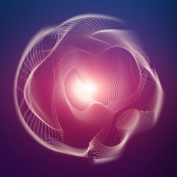 Dynamic Mesh Sphere vector image