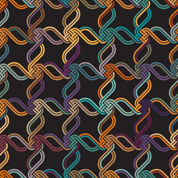 Macrame Chainlink Pattern vector image