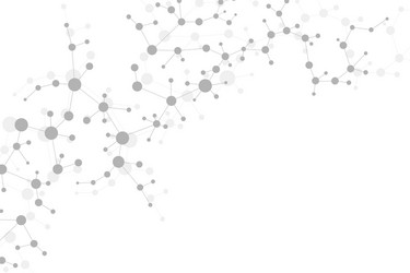 structure molecule and communication dna atom vector image