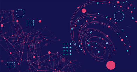 template for science and technology presentation vector image