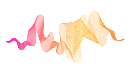 abstract backdrop with colorful wave gradient vector image