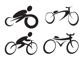 cycling design over white background Vector Image