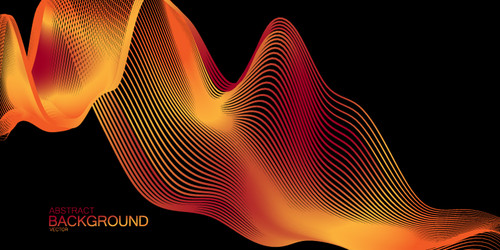 Digital Waveform Abstract vector image