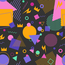 seamless pattern of abstract colored geometric vector image