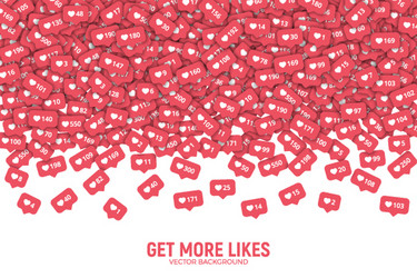 3d like counter icons abstract background vector image
