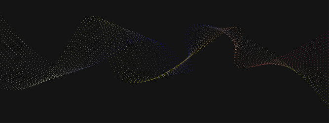 Dynamic Flowing Wave Background vector image