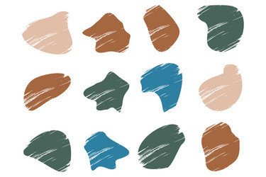 grunge blobs fluid shapes pictogram symbol visual vector image