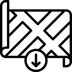 map download icon location and navigation vector image