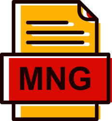 mng file document icon vector image