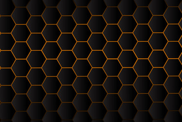 Dark Hexagon Tech Pattern vector image