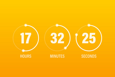 flip countdown clock counter timer time vector image