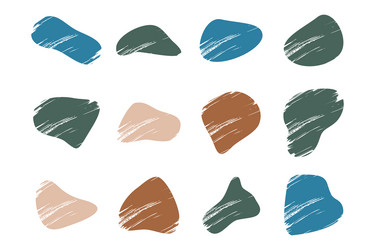 grunge blobs fluid shapes pictogram symbol visual vector image