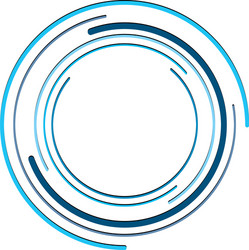 abstract concentric circle spiral swirl twirl vector image