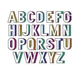 bold condensed grotesque font with gradient vector image