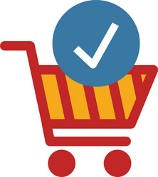 closed sale icon simple flat element from crm vector image