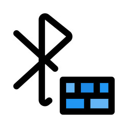 security feature enabled in bluetooth device vector image