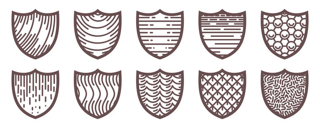 set of design elements in the form a medieval vector image