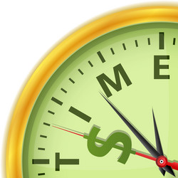 Time is money Royalty Free Vector Image - VectorStock