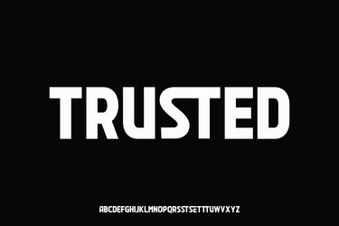 display modern alphabet font design suitable vector image