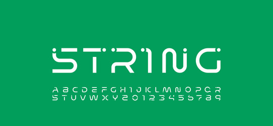 technology font digital cyber alphabet with dots vector image
