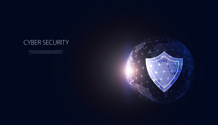 Protected guard shield security concept Royalty Free Vector