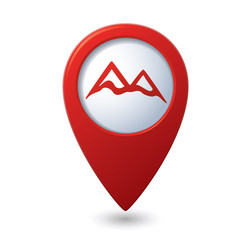 Mountain Navigation Pointer vector image