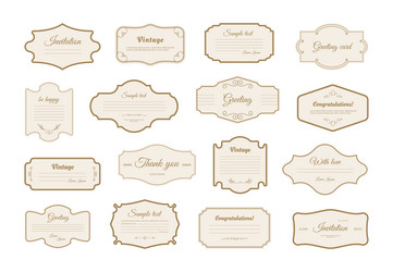 Vintage Ornate Frames & Borders Vector Image