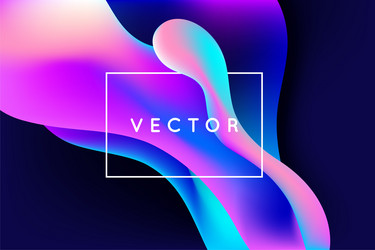 design template and in trendy bright gradient vector image