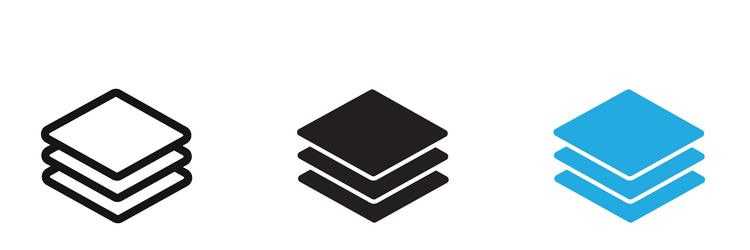 layers icon thin line vector image