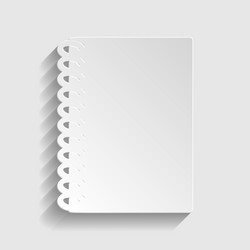 notebook simple icon vector image