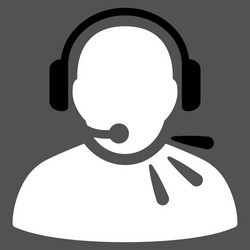 operator message icon vector image