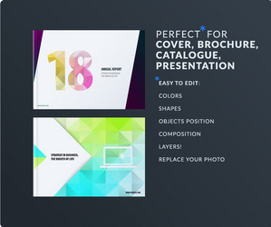 presentation abstract set of modern vector image