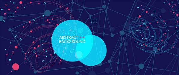 template for science and technology presentation vector image