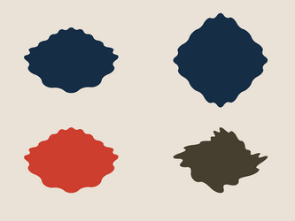 abstract boho style minimal shape set design vector image