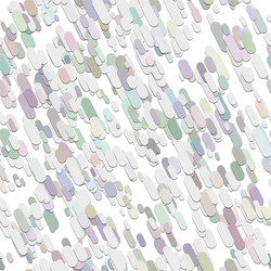 repeating abstract chaotic rounded stripe pattern vector image