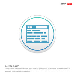 application interface icon - white circle button vector image