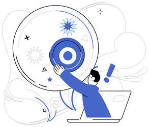 operational efficiency operating like well-oiled vector image