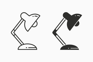 table lamp light icon for graphic and web vector image