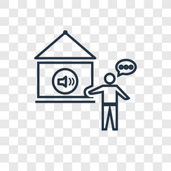 audio file concept linear icon isolated vector image