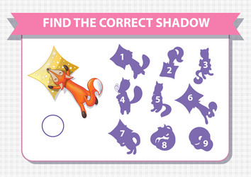 Educational worksheet for preschool kids find Vector Image