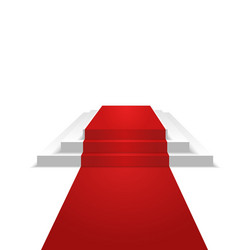 podium design element red carpet background vector image