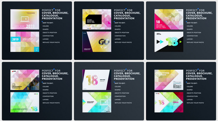 presentation abstract set of modern vector image