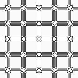 seamless lattice pattern with rounded squares vector image